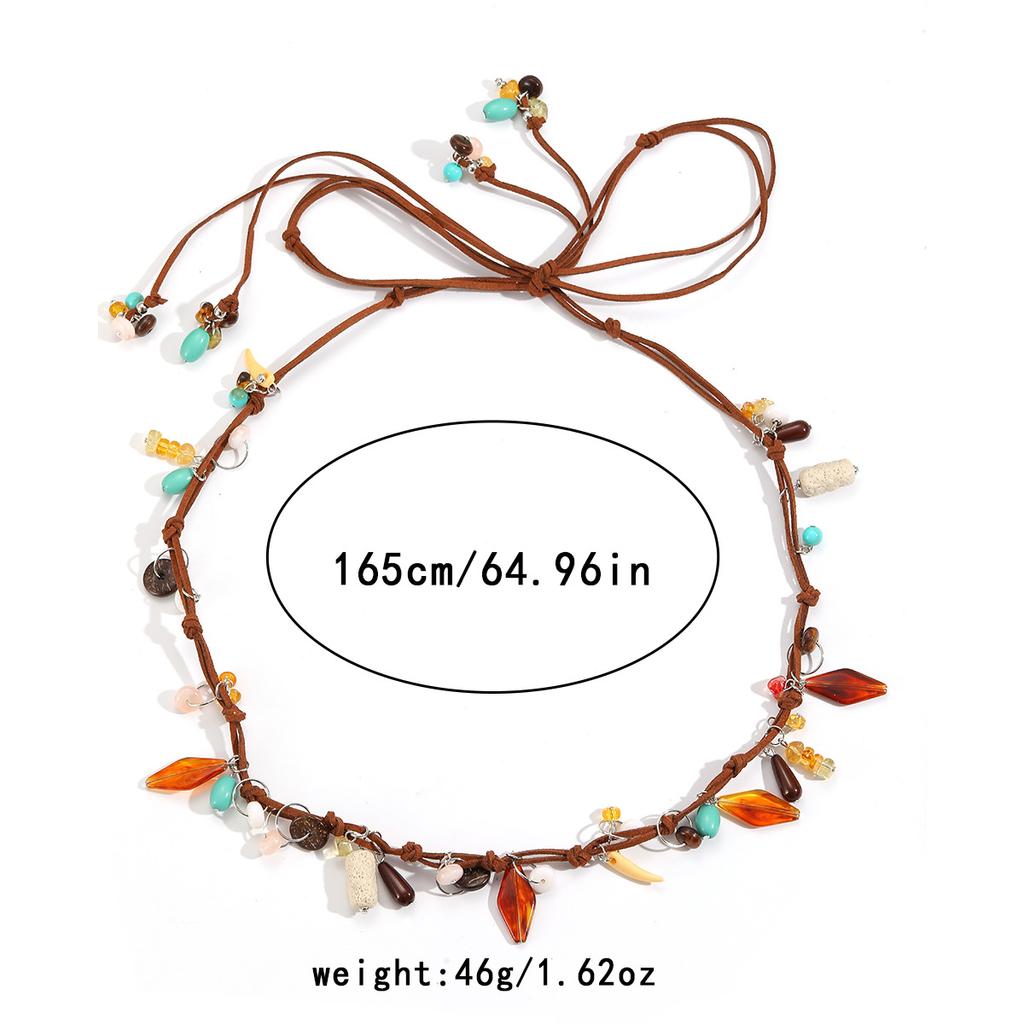 Summer ocean beach vacation style necklace for women, fashionable and adjustable accessories