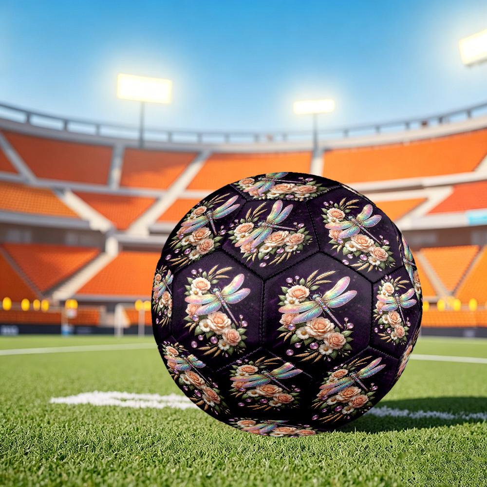 1pc Dragonfly Garden Size 5 Soccer Ball Professional Match Training Football Indoor &Outdoor Sports Ball Training Ball Lightweight Durable y82