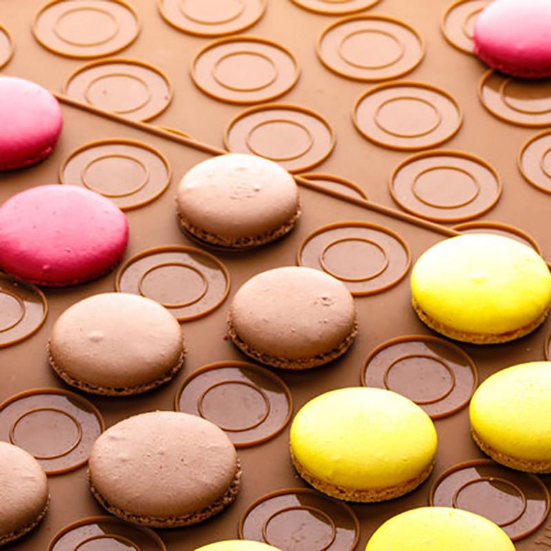 30 Hole Macaron Pastry Non-stick Silicone Pad Baking  Mat DIY Mold Cake Dessert Tool Oven Bakeware