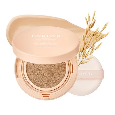 LOVB Natural Cover Glow Cushion Korean Glowing LNCG 12g Light Foundation, Cosmetics, Close-Fitting Coverage, Moisturizing, Skin, Cushion, (x1) (21N