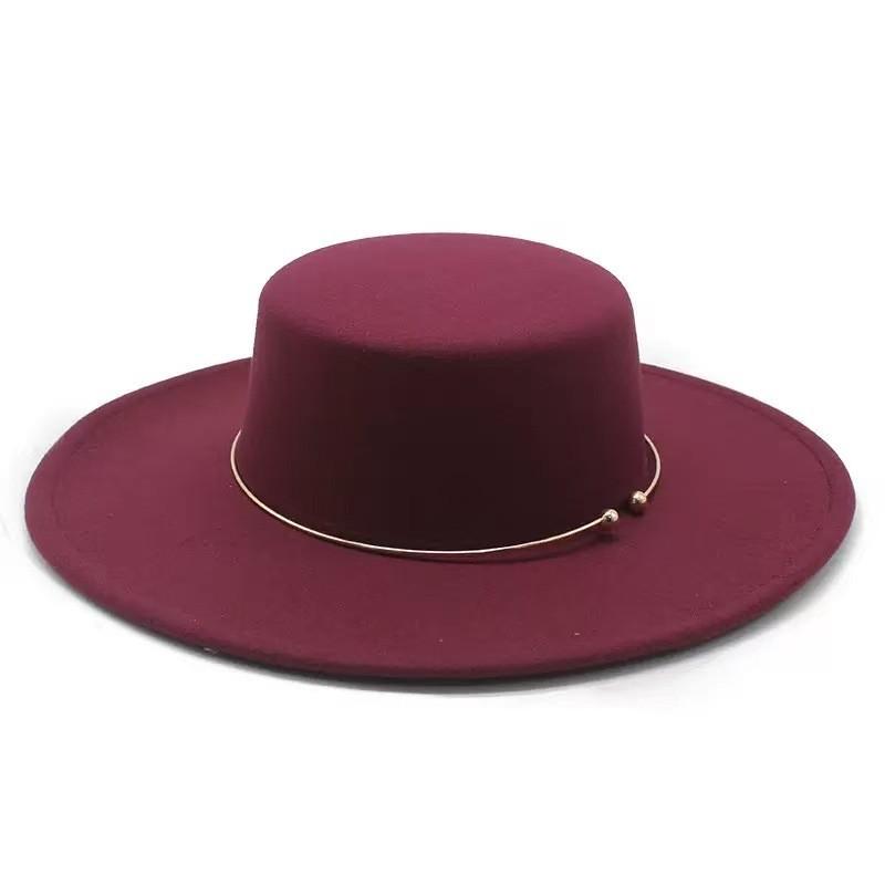 Vintage Jazz Hat With Wide Brim For Men Women Fall Winter Warmth And Windproof Style