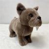 Lifelike Animals Dog Stuffed Animal Stuffed Dogs French Bulldog Plush Children's Party   Kids Toy