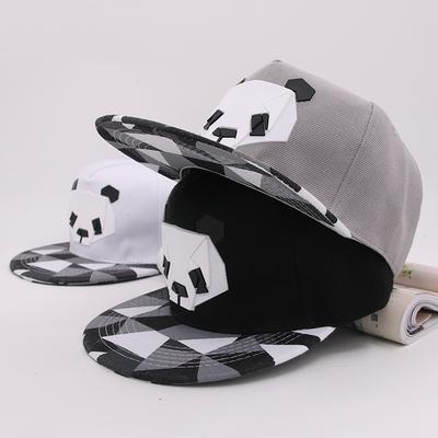 Heiße Cartoon-Hüte mit 3D-Silikon-Panda-Tiermuster, Baseball-Caps, Snapback-Hüte für Mädchen und Jungen, Hip-Hop-Sonnenhüte für Erwachsene