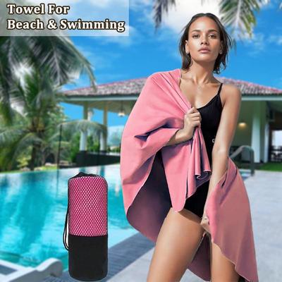 Double-Sided Quick-Dry Microfiber Velvet Beach & Yoga Towel