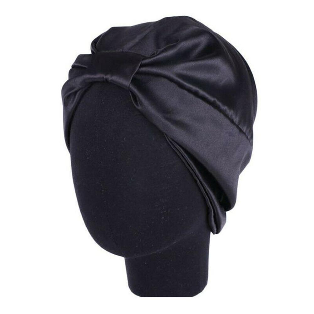 Fashion Silk Turban Bonnet For Women Satin Hat Stretch Headband Beanie Caps Scarf Bohemian Breathable Headwrap Hair Accessories
