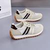 2025 summer new casual shoes fashionable versatile travel running shoes breathable cloth lightweight lace-up women's shoes 286