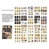 20 Sheets/pack of Old Wooden Floating Stickers, Hand Account Stickers, Waterproof Hand Account Materials, Creative Stickers