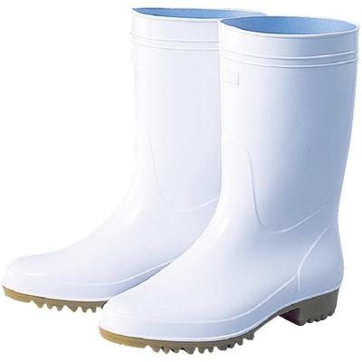 Fukuyama Gummistiefel ideal für Küche, Hygiene, lang, bonbonweiß, japanische Herstellung, ölbeständig, Arbeitsstiefel mit ölbeständigen Sohlen, 29,0 cm