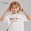 Kids' Pure Cotton Food Embroidery Short Sleeve T-Shirt