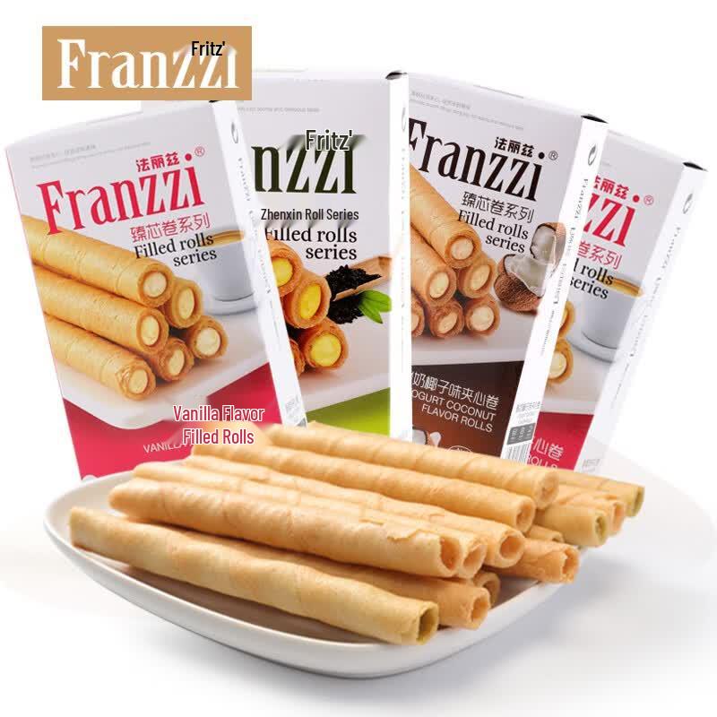 Franz Assorted Cream-Filled Wafer Rolls