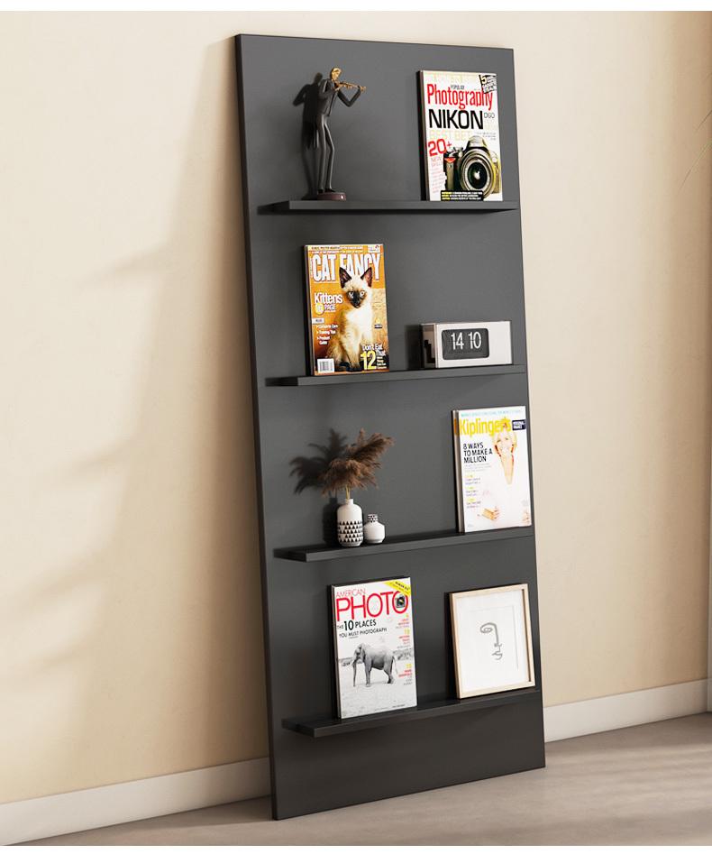 Nordic Floor-Standing Bookshelf: Multi-Layer Wall Storage Rack for Magazines and Picture Books