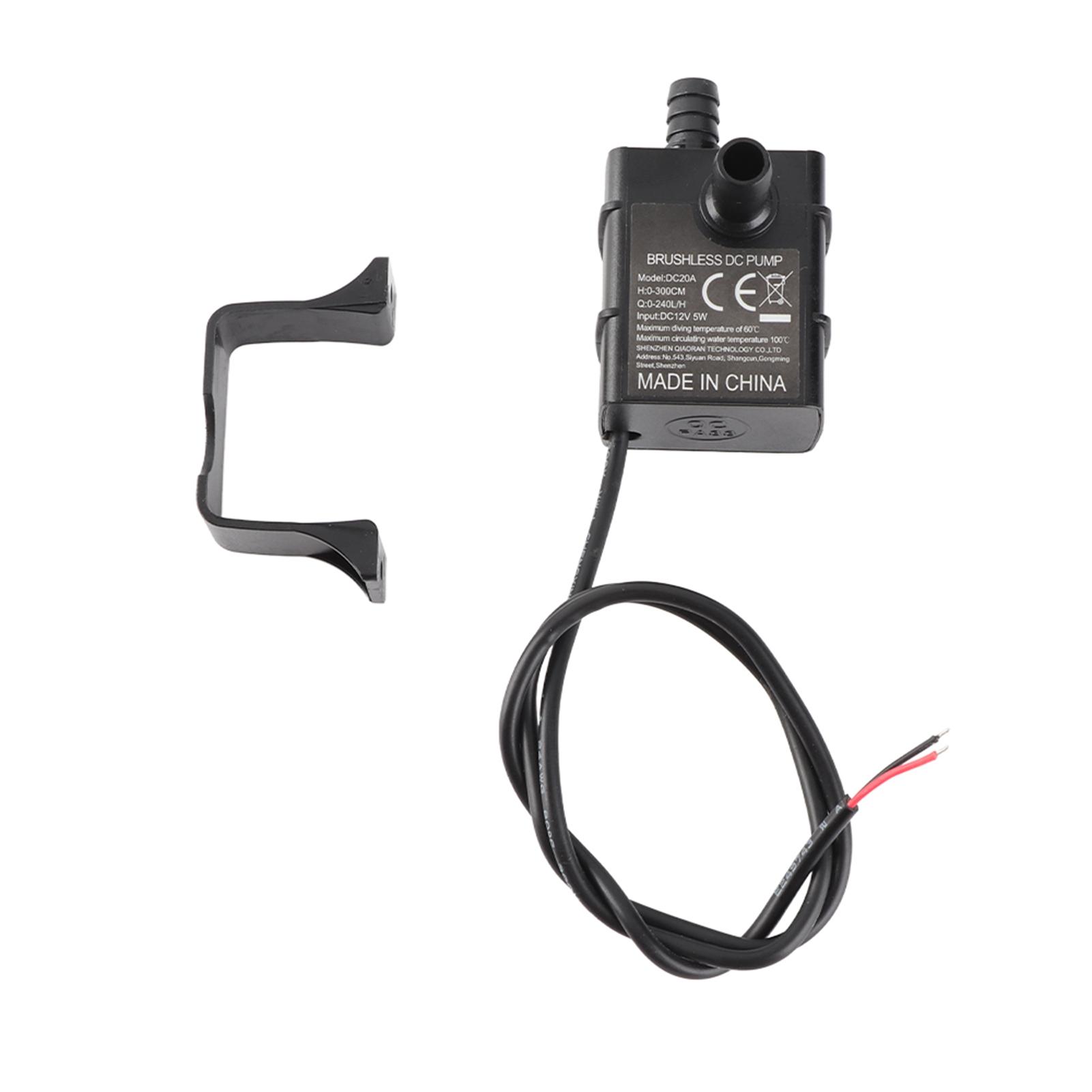 

Submersible Pump 12V Brushless DC Motor IP68 Water Proof Fish Tank Circulating Pump