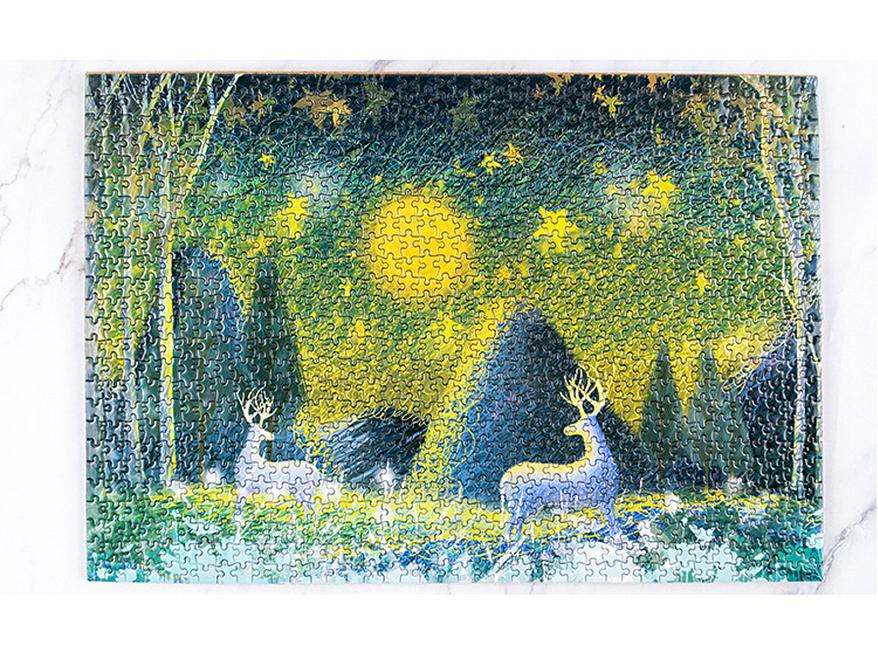 Dospělý držák na tužky 1000dílné mini krajinné puzzle hračka - Vzdělávací a zábavná
