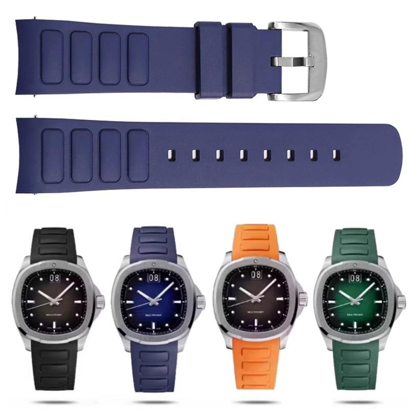 For Mido Multifort TV M049.526 Waterproof Rubber Watch Strap 22mm M049 Curved Interface Silicone Watch Accessories Watchband