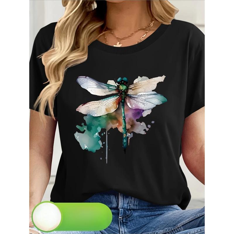 

European Size Short-Sleeve Round-Neck Casual Top, Machine Washable Vintage T-Shirt, Suitable for Summer And Spring, Comfortable And Skin-Friendly 4XL