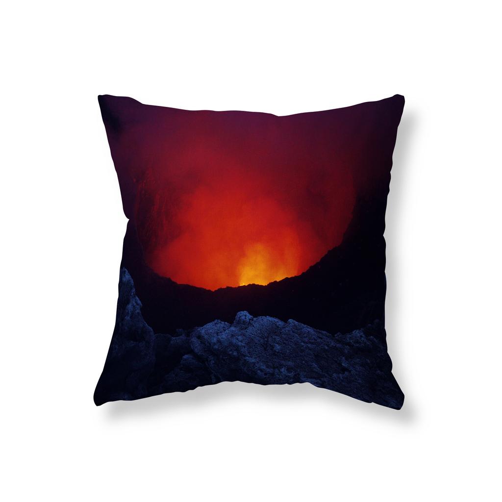 Volcanic Eruption Lava Landscape Throw Pillow Cover Sofa Decorative Pillow Cover Chair Cushion Cover Room Aesthetics Home Decor