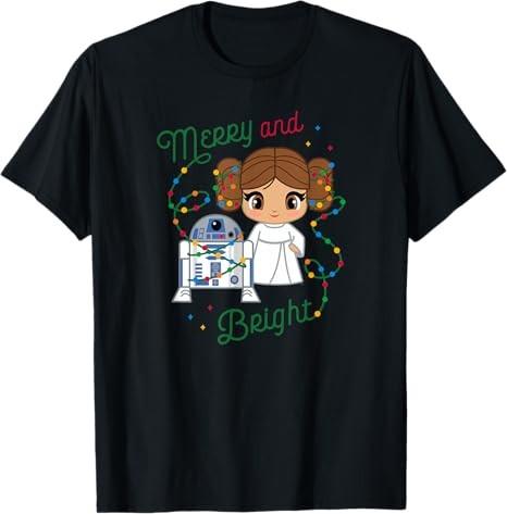 Star Wars Princess Leia R2D2 Cute TShirt Unisex S