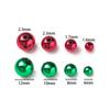20-100pcs Christmas ABS Plastic Colorful Round Beads 6-12mm Spacer Loose Beads for DIY Earrings Bracelet Jewelry Making Supplies