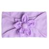 New children's headband, baby soft solid color flower nylon headscarf, thin breathable baby hair accessories