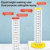 Aluminum Alloy Tile Leveling Tool High Precision Positioning Ruler Height Gauge  Floor Construction