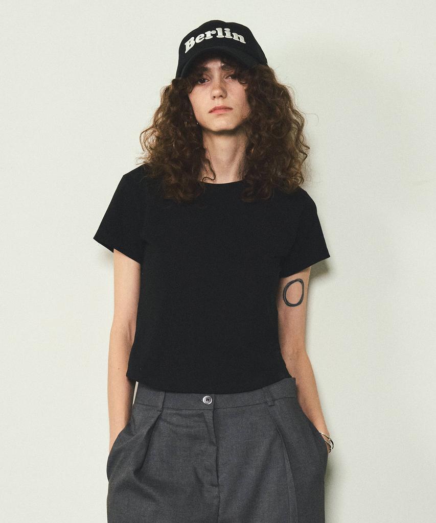 CITTA [Essential] Basic Short Sleeve T-Shirt_Ctt325(Black)