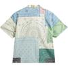Li Ning × Verboden Stad Samenwerking Chinese Cultuur Serie Losse Pasvorm All-Over Print Korte Mouw Shirt Heren shirts ASHW053-1