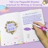 Pop Girls Diary with Lock, 7.5x5.4 Inches 160 Lined Pages Girls Journal for Kids Secret Notebook Pen Set Gifts for Writing