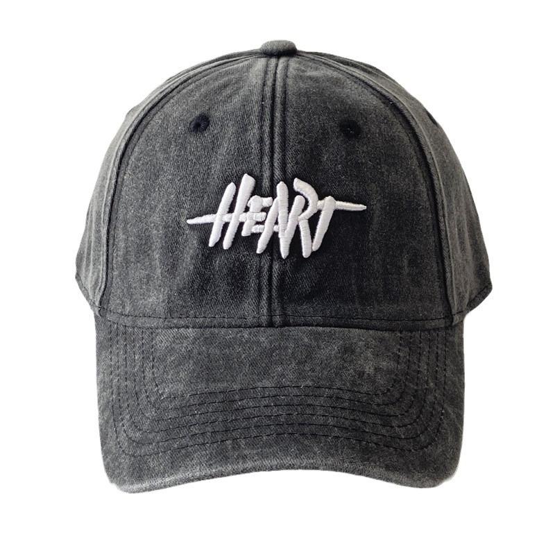 Four Seasons Washing Baseball Cap Men Korean Three Dimensional Letter Embroidered Baseball Cap Women Darkened Wide Brim Showing Face Small Sun Hat