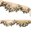 Snow-Dusted Christmas Rattan Wreath for Doorway & Window Decoration