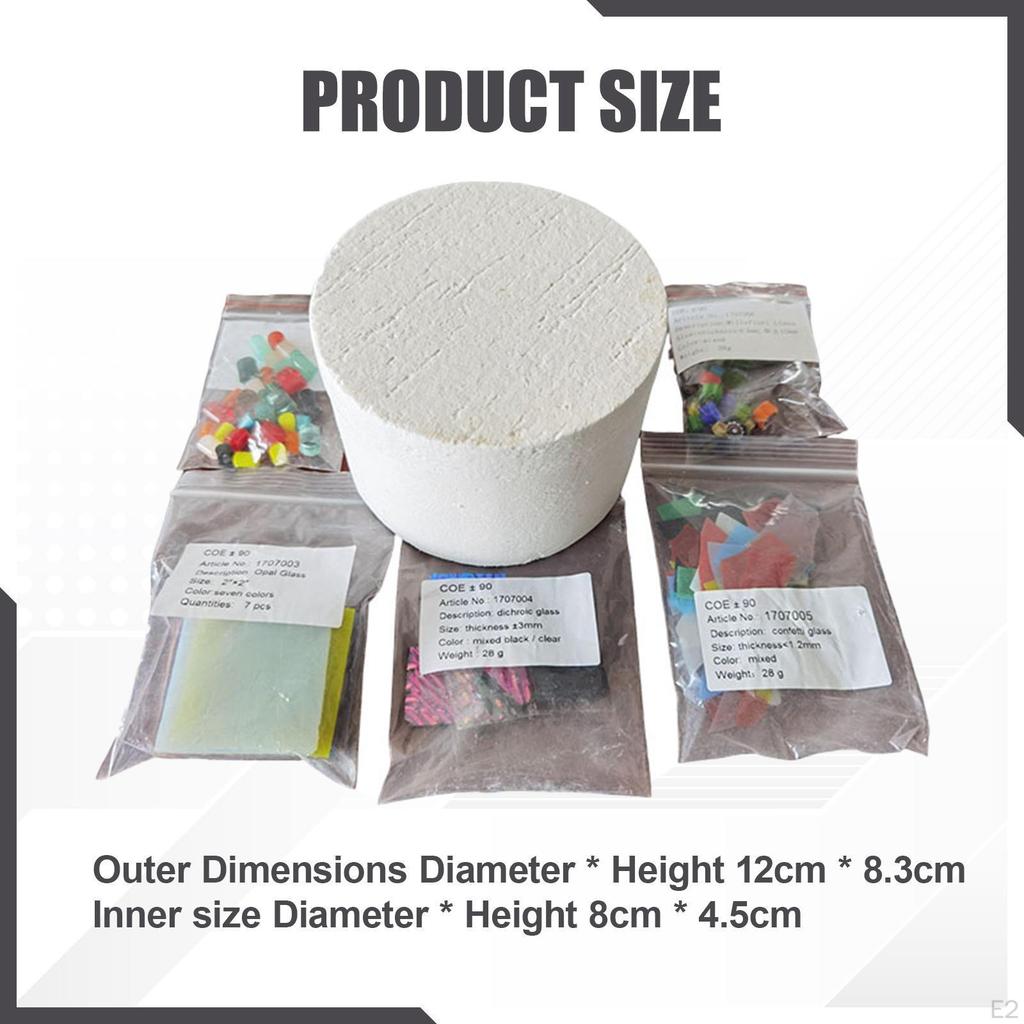 6 sztuk Zestaw Mikrofalowy Projekty DIY Ręcznie Robione Kompaktowa Ceramika Użyj Topienia Szkła