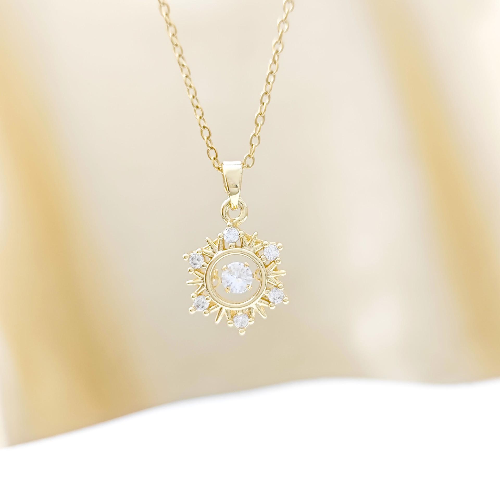 Elegant Snowflake Necklace - Women s Versatile Clavicle Chain Pendant, Perfect Valentine s Day Gift for Her