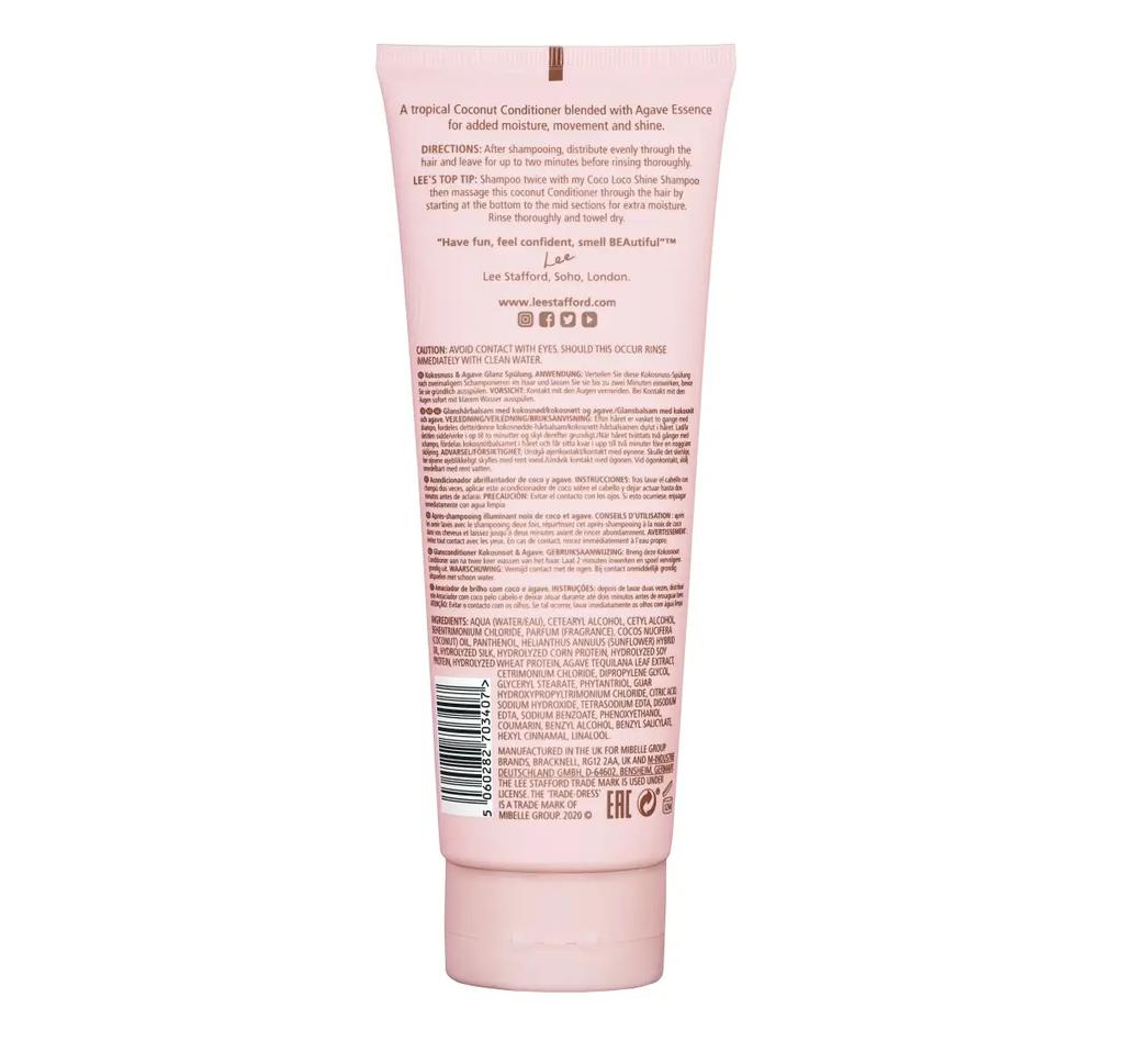 Après-shampoing éclat à l'huile de coco Coco Loco Shine Conditioner Lee Stafford 250 ml