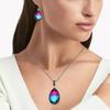 Tourmaline Set Gemstone Gift Wedding Party Bi-Color Pendant,Earring,Ring