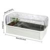 Turtle Tank Multi-purpose Aquatic Pet Turtle Aquarium for Red-eared Slider Pet Turtle Breeding Does Not Include Filter and Light