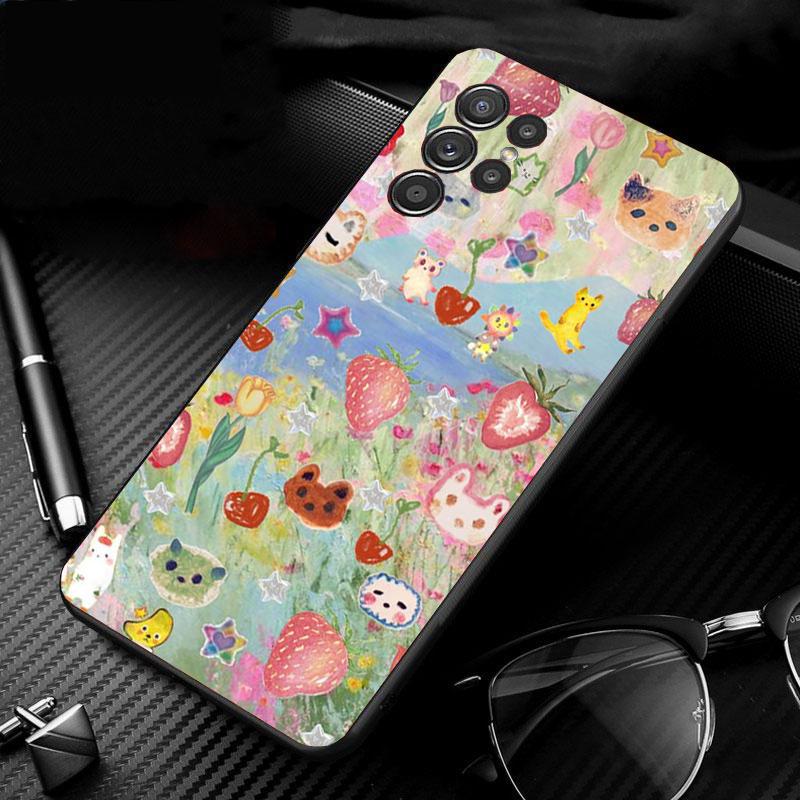 

Phone Case For Samsung Galaxy S25 S24 S23 S22 S21 Ultra S24 S23 S22 S21 S25 Plus S24 S20 FE Fun Cat S23Plus