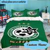 Custom Name Maccabi FC Crest Bedding Set 3pcs, Bedding Set Including 1pc Duvet Cover And 2pcs Pillowcases for Bedroom, Dormitory Gift