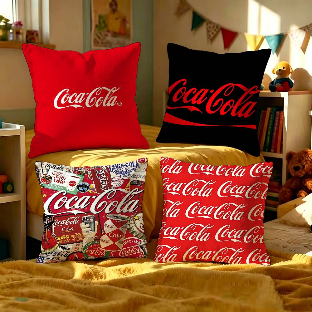 C-Coca C-Cola Kissen Anime Kissen Sofa Bett Kopfkissenbezug Kissenbezug 45X45 cm Mode