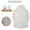 Ceramic Buddha Head Aromatherapy Oil Burner Aroma Essential Oil Diffuser Indian Buddha Tibetan Incense Burner Tealight Holders