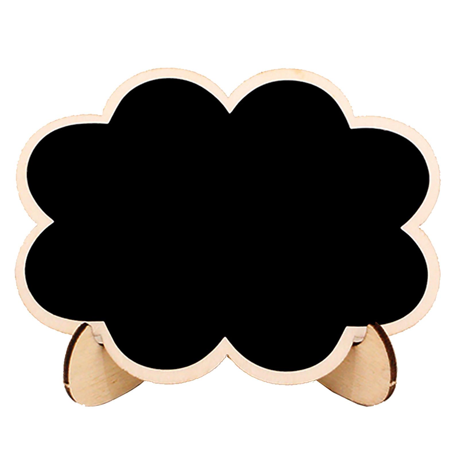 

Wooden Blackboard Christmas Ornaments Creative Display Small Drawing Board Bracket Home Decoration Crafts Message Board Gift чорний