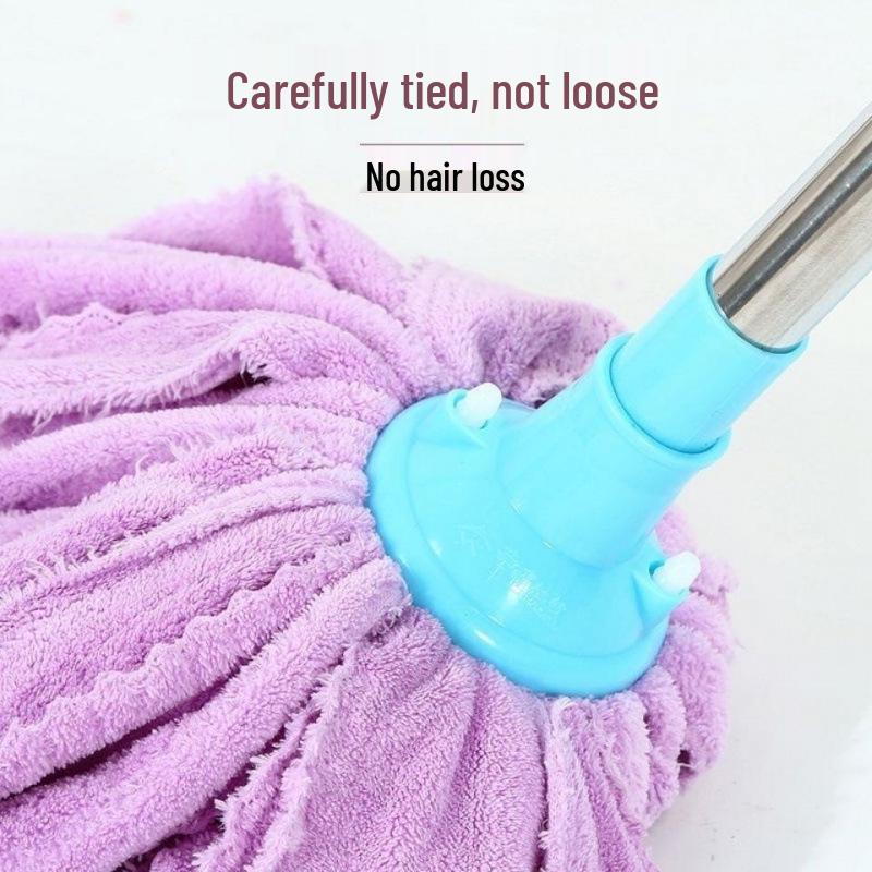 Univerzální mopová hlavice absorbující vodu pro dřevěné a dlážděné podlahy - Líný staromódní design