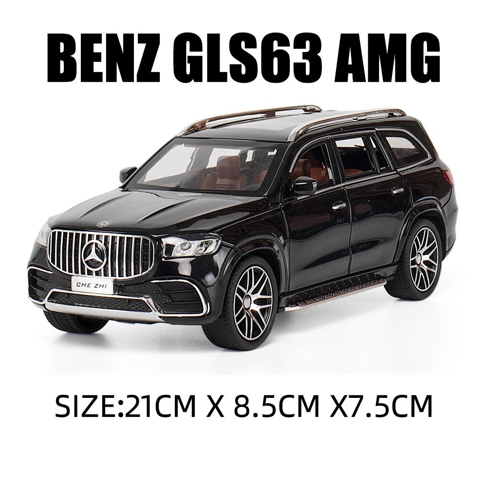 Simulation 1:24 Mercedes Benz GLS63 AMG SUV Alloy Diecast Model Sound & Light Series Children's Toy Kids Gift Birthday Present