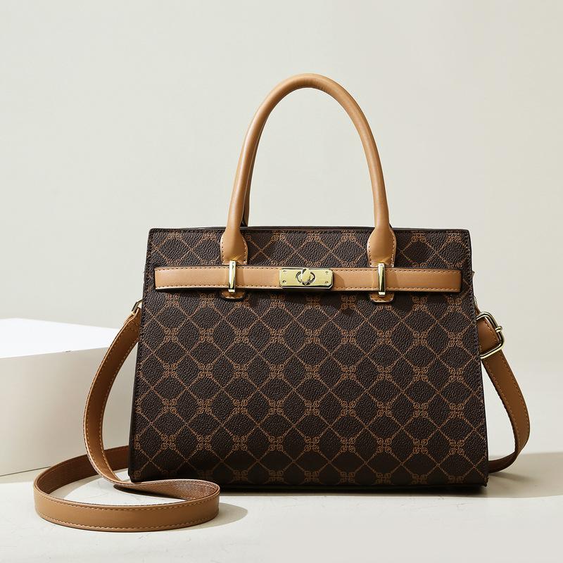 Handbag, New High-end Women's Shoulder Bag, Large Capacity Tote Bag, Commuter Style Mom Bag, Can Be Slung Diagonally