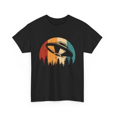 Retro Vintage Cosmic Alien Lover T-shirt Tops Tees Unisex | UFO Graphic Tee | Space Fan Gift