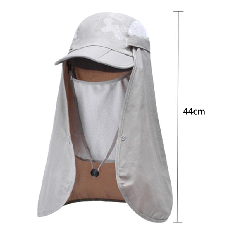Foldable Quick Drying Waterproof 360° Visor Hat Baseball Cap Shawl Sun Hats Outdoor Unisex Summer Dual Use Cap
