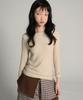 SOME PLACE Wrinkle Frill Point Boat Neck Semi-Slim 3/4 Long Sleeve T-Shirt_3 Colors