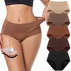 3-Layer Leak-Proof High-Waist Breathable Plus Size Menstrual Underwear - Multi-color Options
