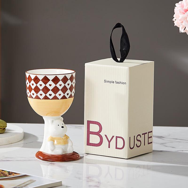 Shangqi Bear Ceramic Goblet Mug