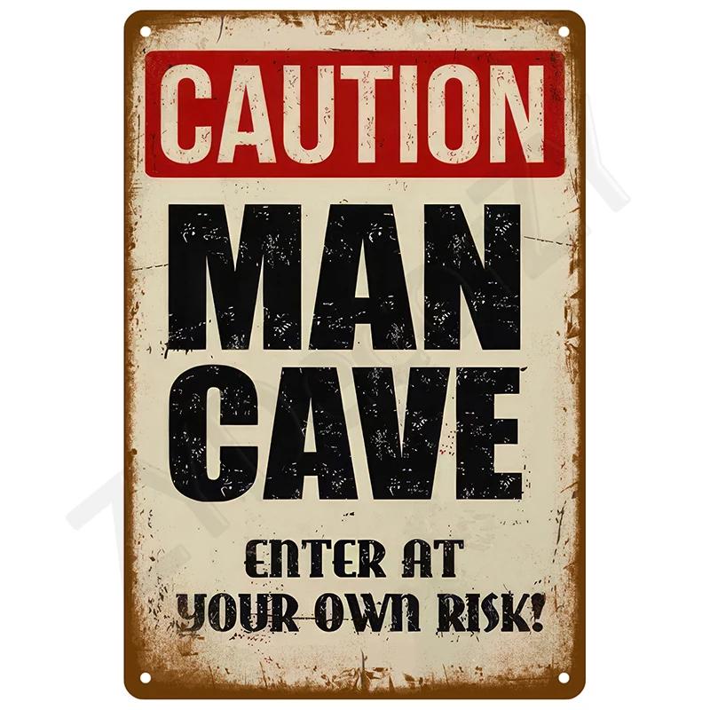 Retro Wall Art Mural Outdoor House Bathroom Home Room Decorations Decor Vintage Metal Signs Plates Tin Sign Posters Man Cave