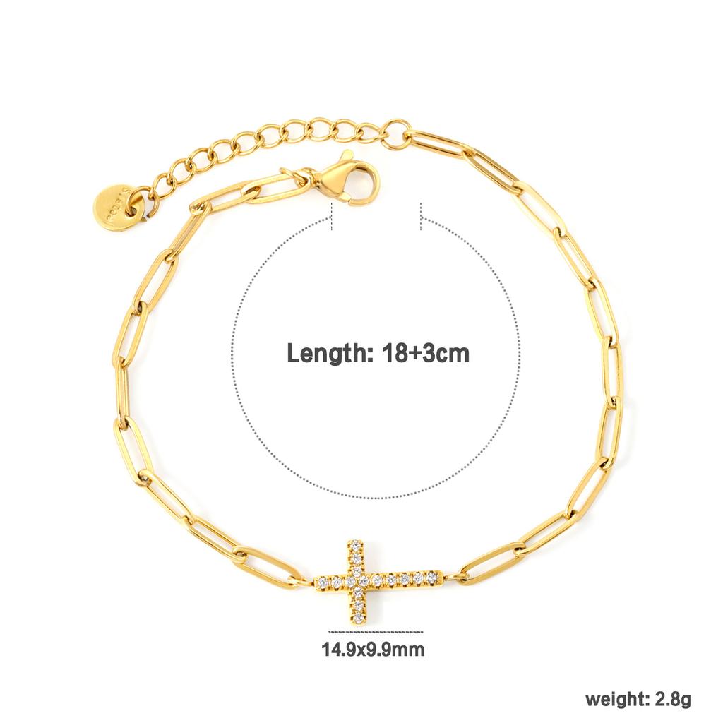 Stylish Metal Chain Paperclip Bracelet for Women High-End Fashion Jewelry Unique Design