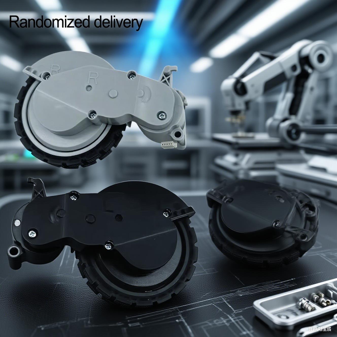 Left Right Wheel For Tapo RV30 Plus / RV20 Max Main Wheel Self-Emptying For Hardwood Floor Vacuum Cleaner Replacement Wheel